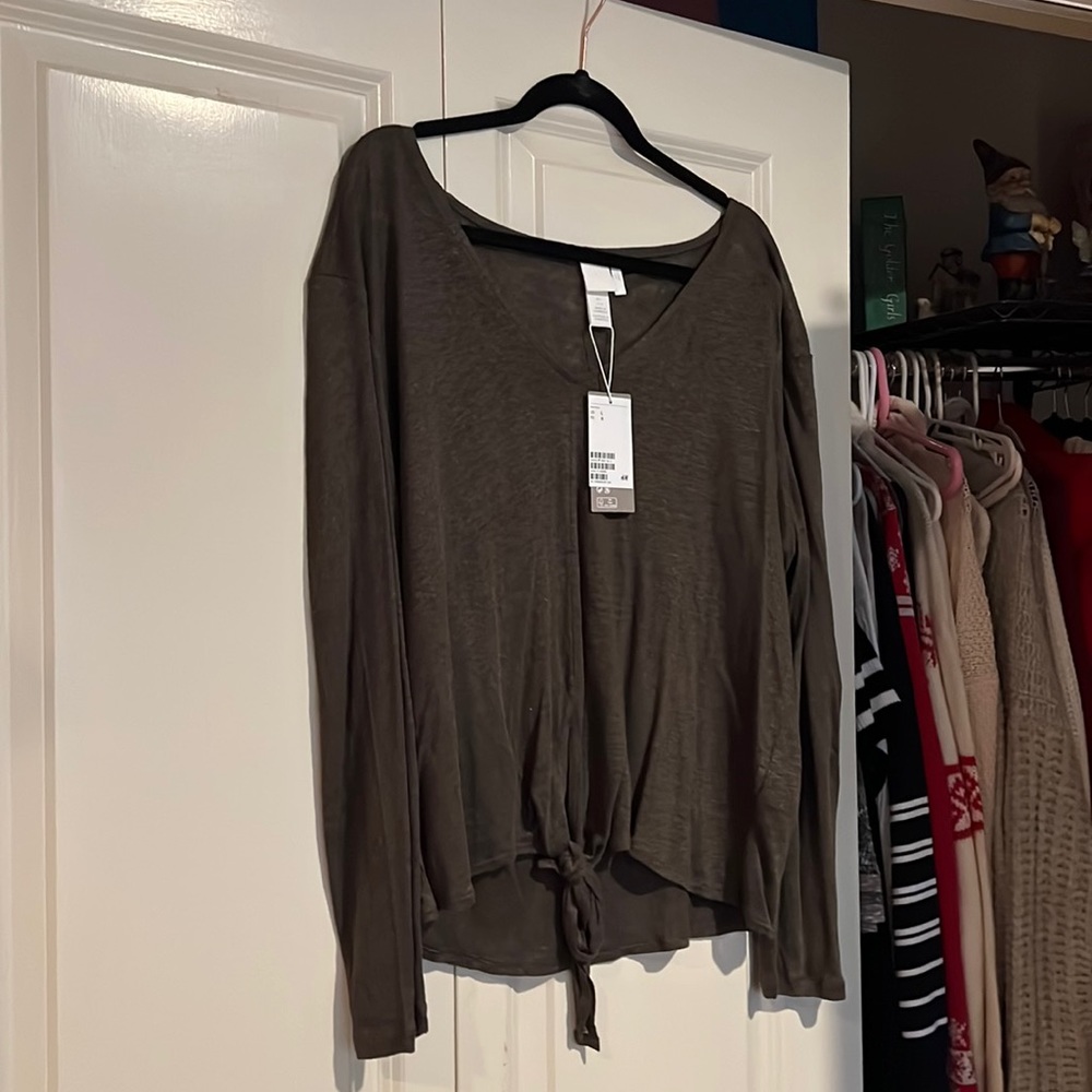 H&M Grey Blouse/Cardigan